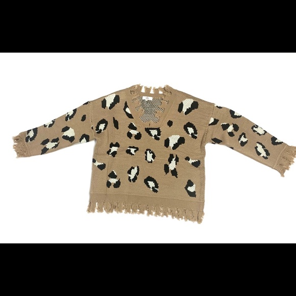 Cheetah Tear Sweater - Picture 3 of 3